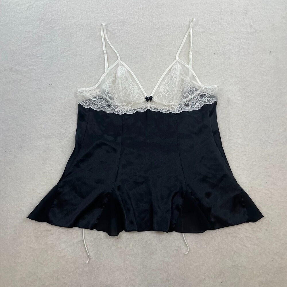 Shirley of Hollywood Vintage 90s Sheer Chemise Babydoll Lingerie Size XL
